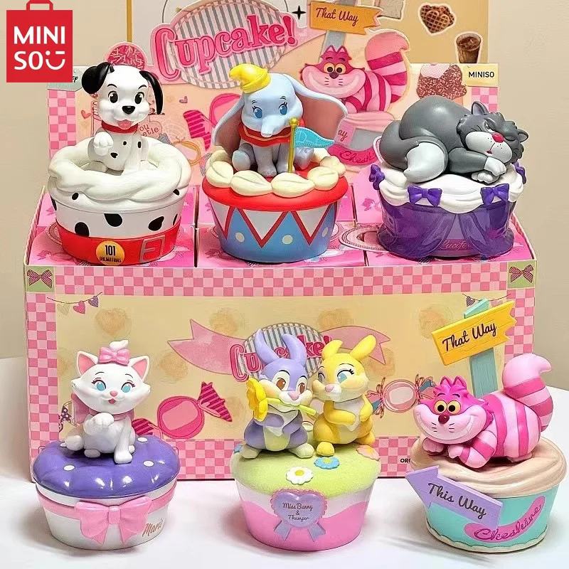 

Disney Miniso аристократы аниме, фигурка кошка Мэри, светящаяся кавайная фигурка, загадочная коробка, украшение комнаты, подарок на день рождения