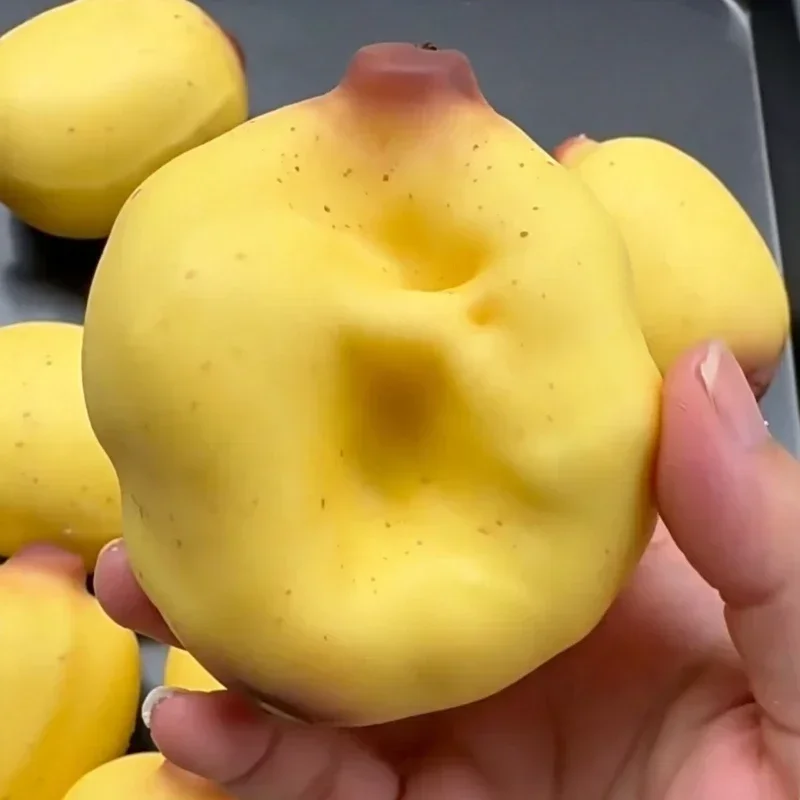 Knuspriger Kuh-Bananen-Quetschball, Fidget-Spielzeug, Knuspriger Quetschball, Handgefertigte Runde Blöcke Gefüllt mit ASMR-Material, Quetschspielzeug ﻿ – Detail 9