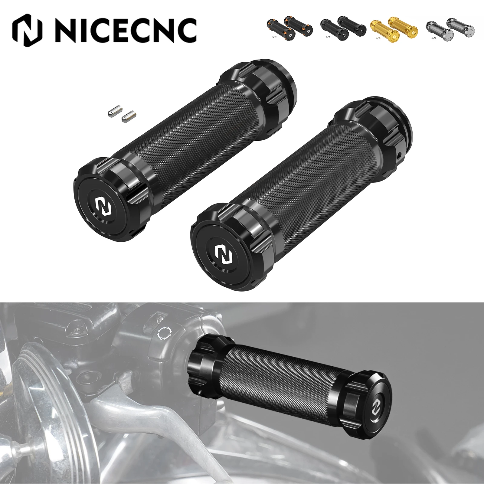 

For 2008-2023 Harley Street Glide FLHX Road Glide FLTRX Handlebar Grips Road King FLHR Ultra Limited FLHTK Electra Glide Classic