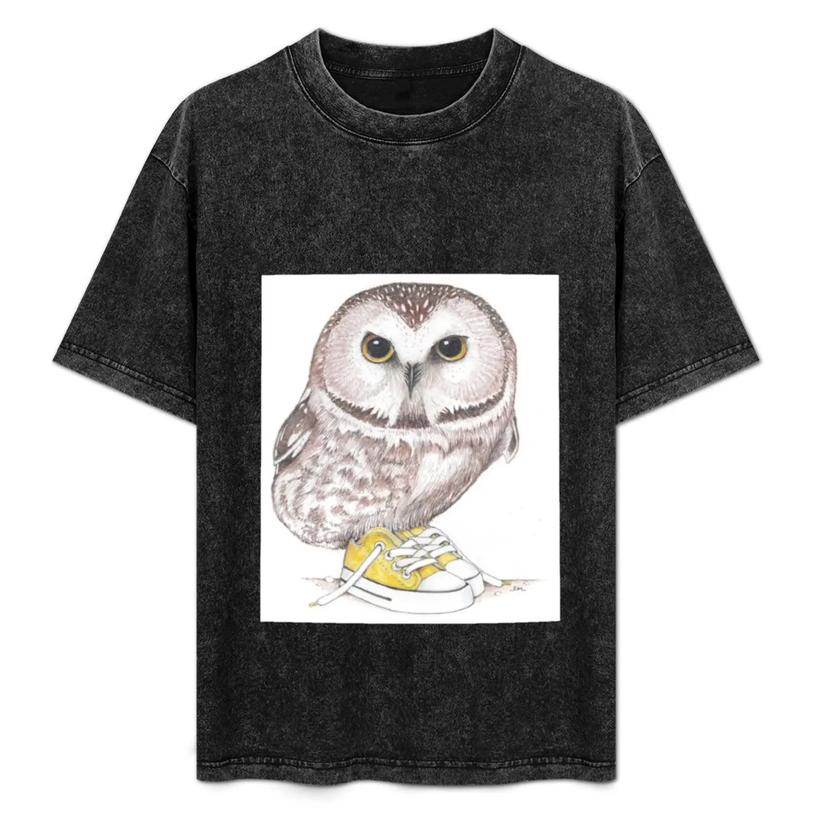 

Saw-Whet owl in low tops T-Shirt blanks custom t shirt sweat t shirt for men