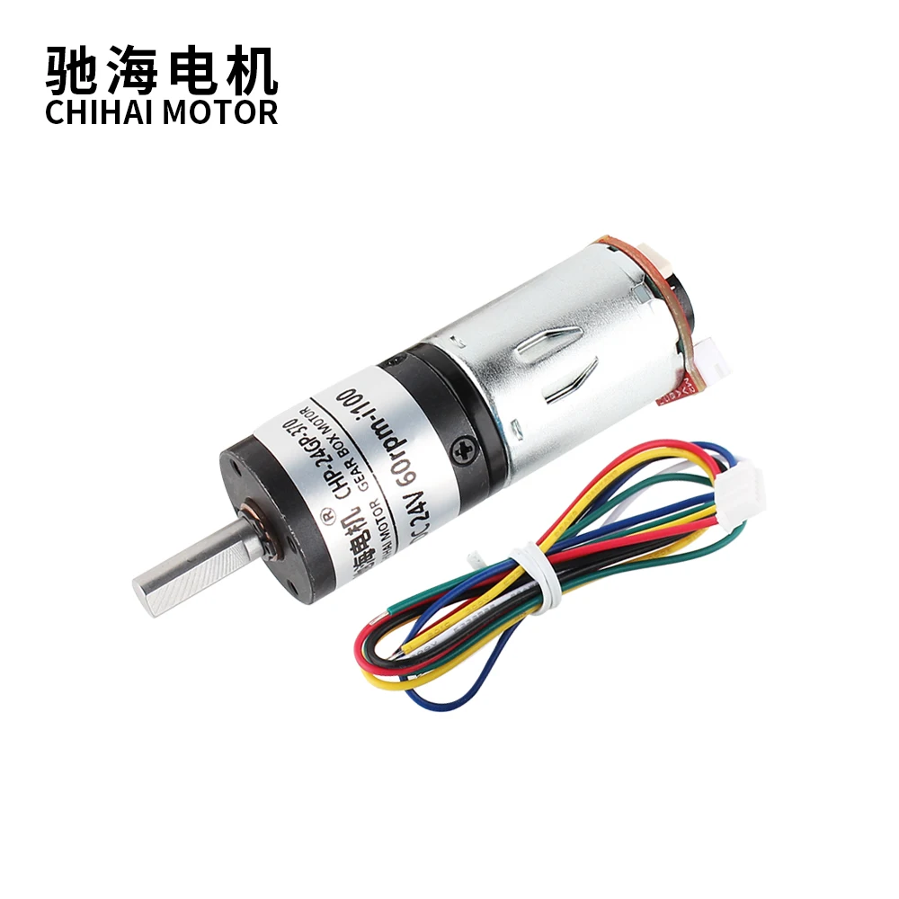 CHP-24GP-370ABHL DC12V 24V 24mm 12RPM 1150RPM 20kg.cm Planetary Reducer Plus Electrical Motor With 11PPR Encoder