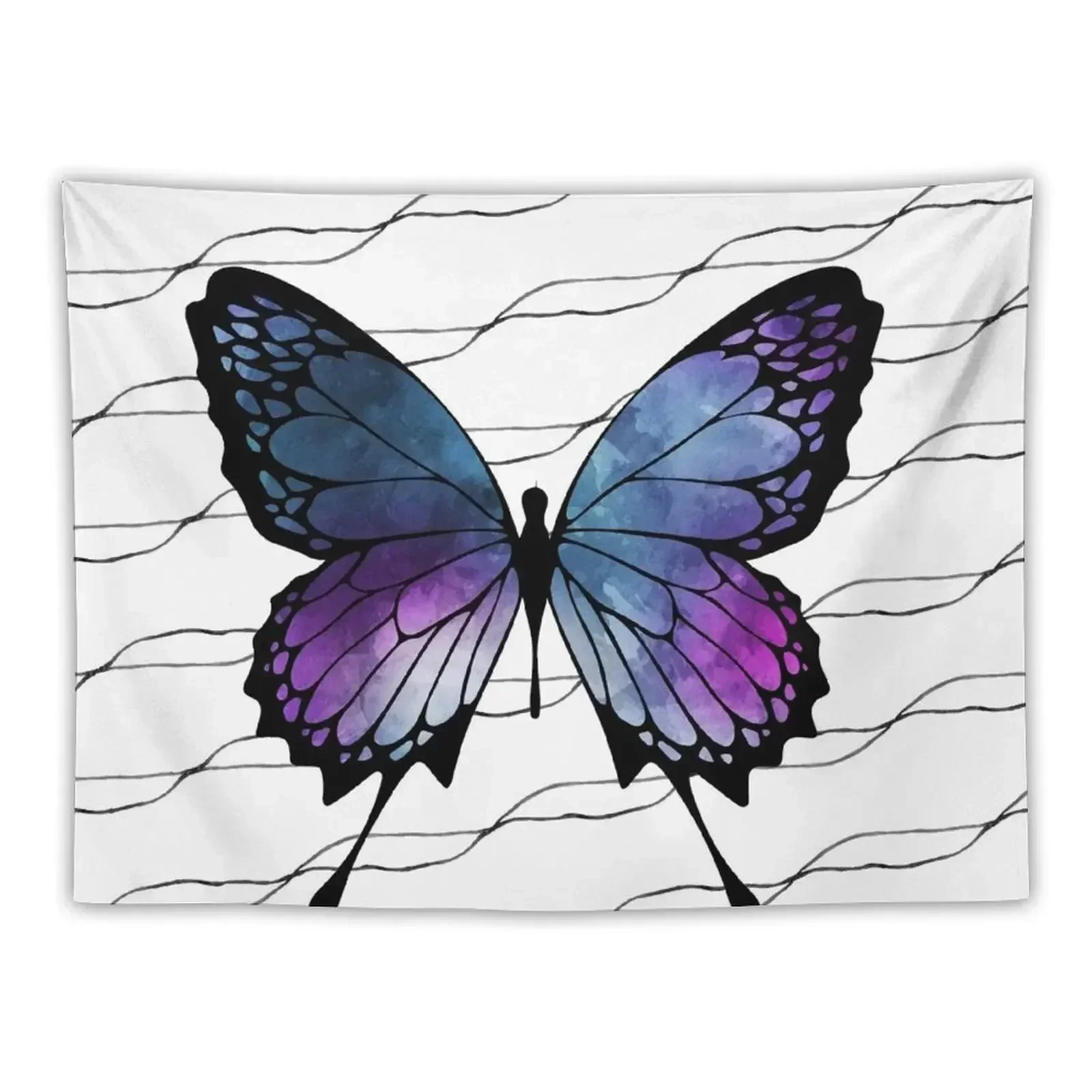 

WATERCOLOR BUTTERFLY Tapestry Decoration Room Home Decor Accessories Tapestry