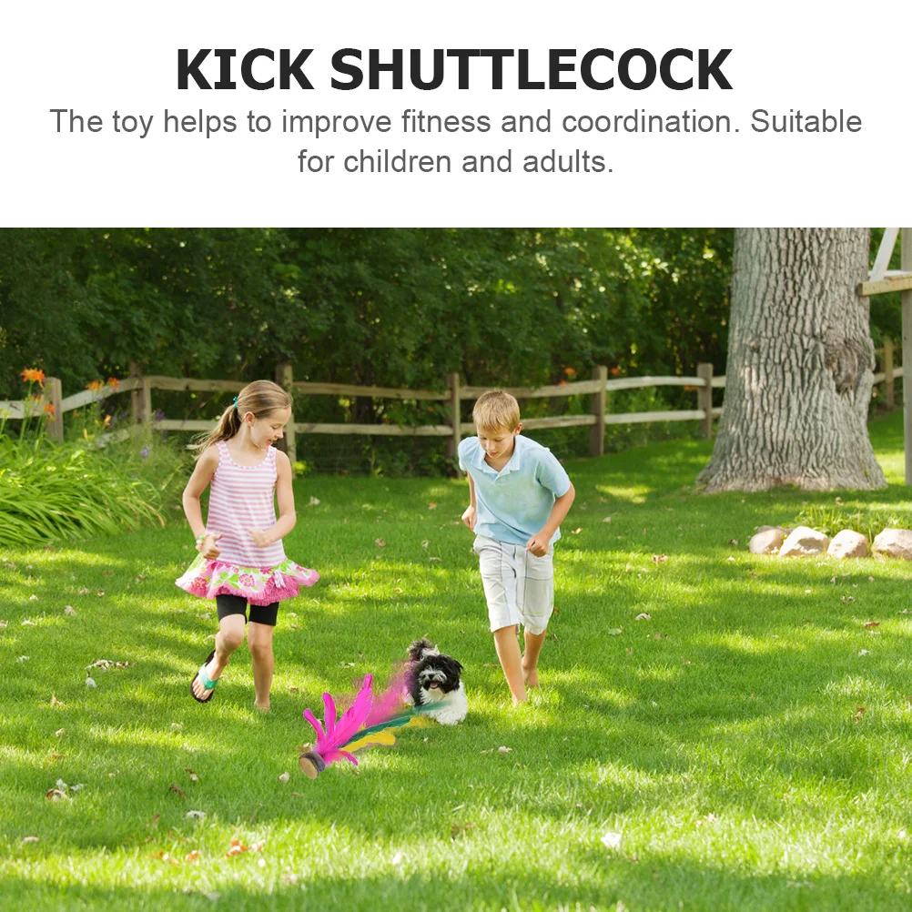 

BESPORTBLE 6Pcs Outdoor Kids Toys Kick Shuttlecock Jianzi Game Set for Garden Patio Foot Sports Activity Play