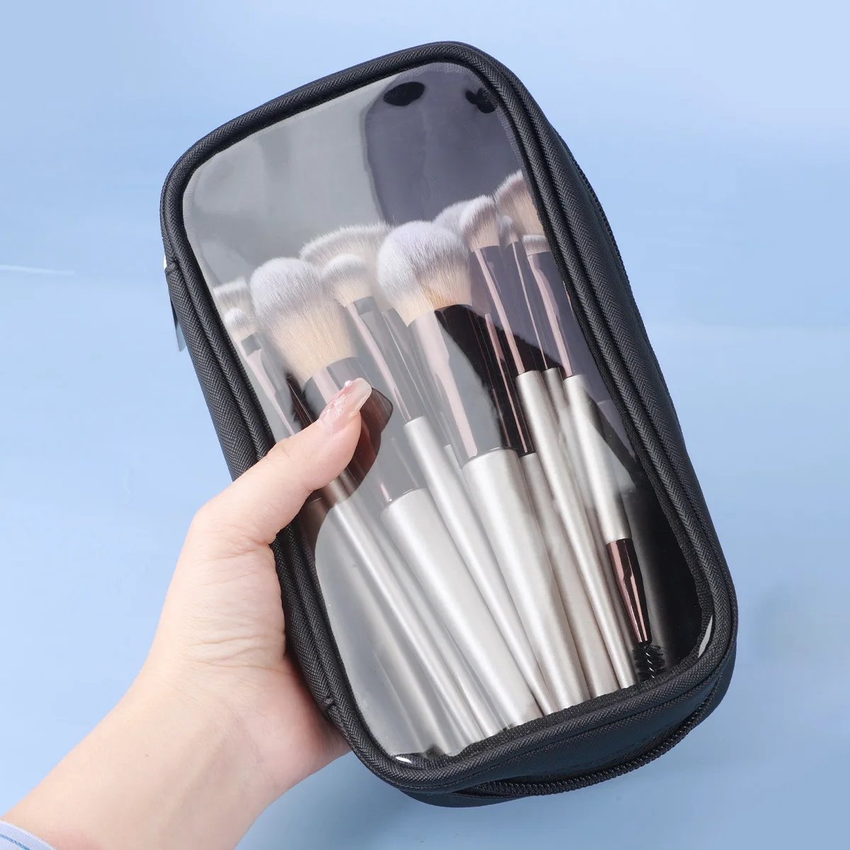 18 pcs Makeup Brush Set with Bag Champagne Foundation Brush Eyeshadow Brush Multifunctional Beauty