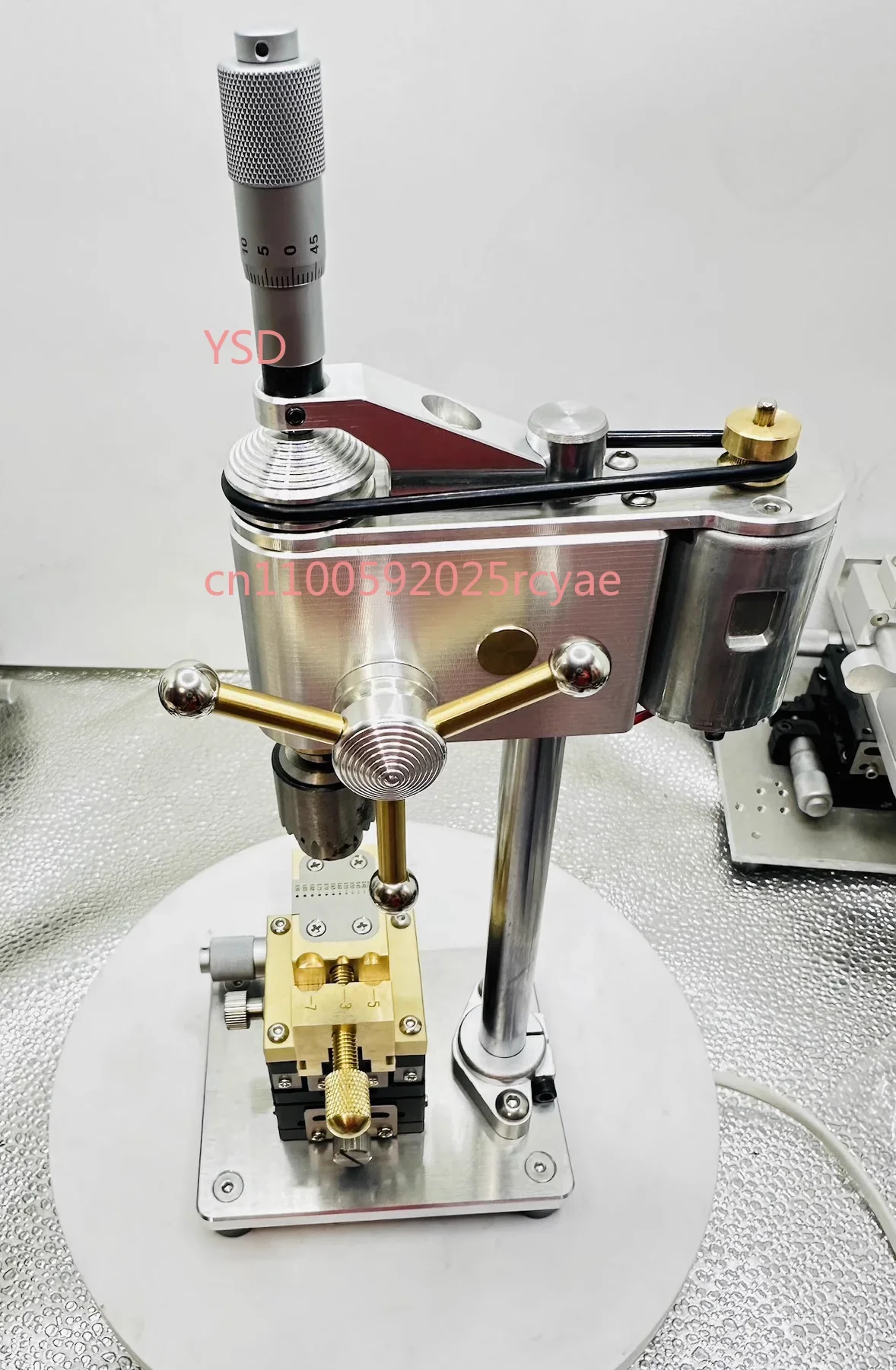 Watch repair drill, micro bench drill for jewelry and hardware, for drilling and removing broken watch screws.