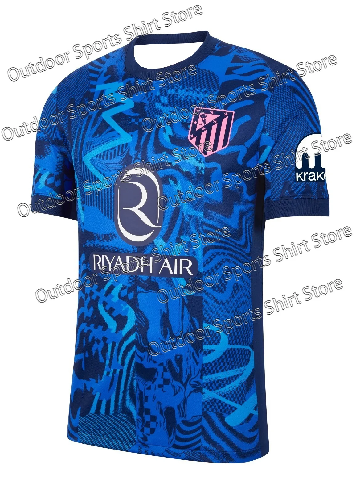 Soccer Jersey for Men 26-27 Season Red White Striped Short Sleeve Crew Neck Quick Dry Football Shirt Match