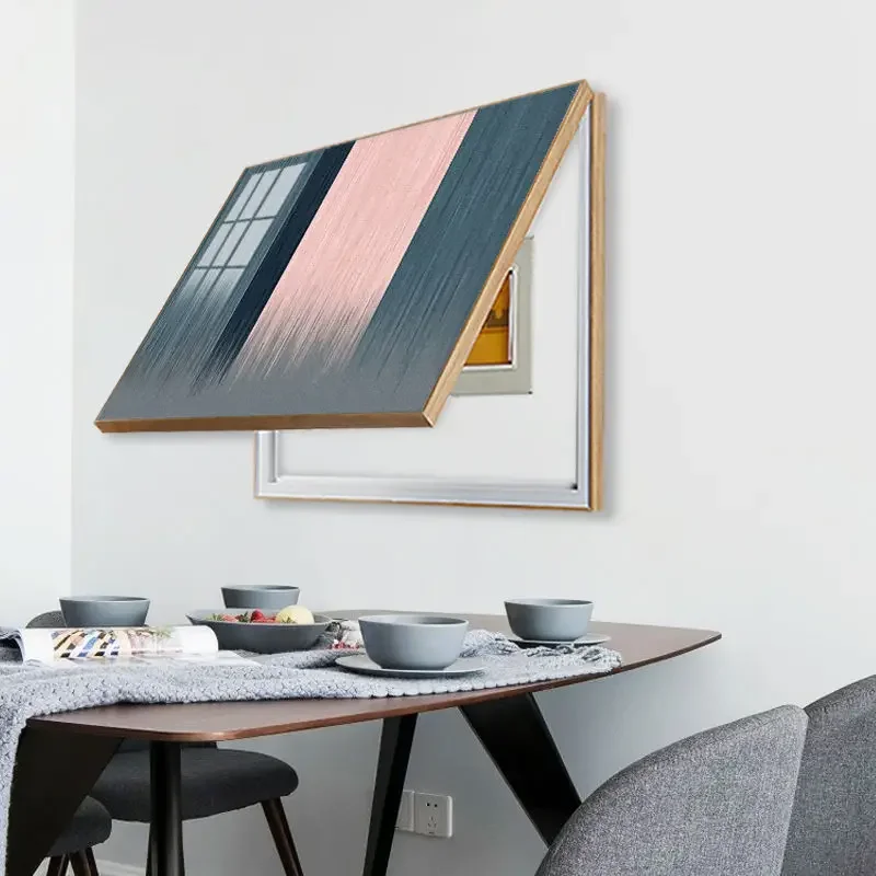 

Decorative Painting Of Electric Meter Box Cover Hanging Hydraulic Mural Pictures With Frame Modern Minimalist Wall Poster