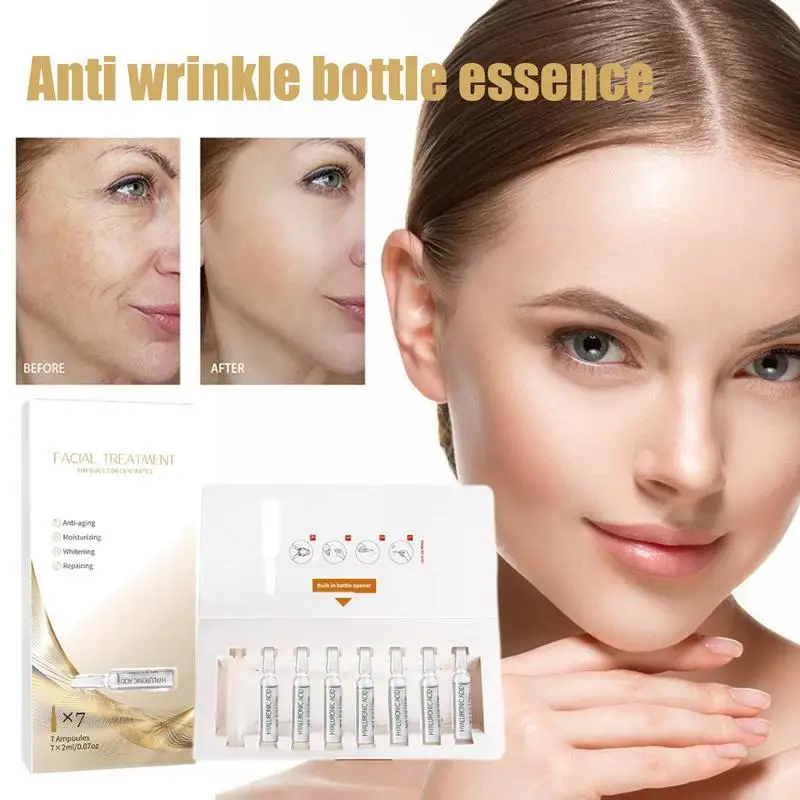 2mlx7Pcs Hyaluronic Acid Energy Essence Ampoule For Face Whitening Anti Fine Liness Firming Tightening Essence Facial Care