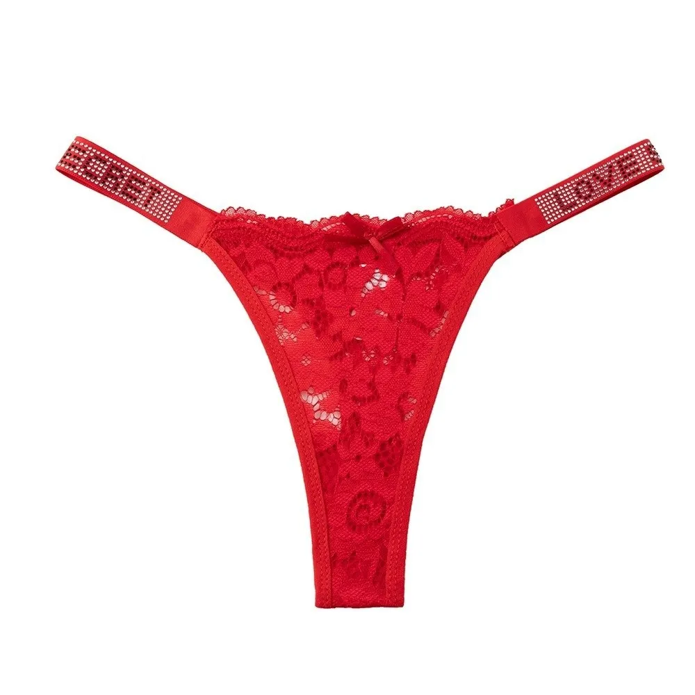 Atmungsaktive Kristallspitzen-Blumen-Slips, Niedriggeschnittene, Bestickte, Nahtlose Tanga-Unterhosen mit Baumwollzwickel, Bikini-Unterwäsche, Geschenke für Frauen – Detail 12