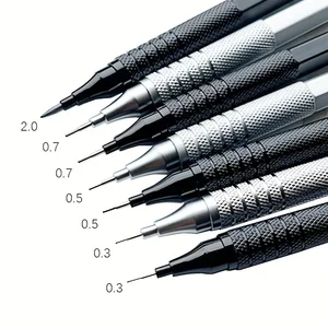0,3/0,5/0,7/0,9/2,0mm Crayon mécanique Centre de gravité bas Dessin métallique Crayon spécial Fournitures d’art pour l’école 12 meilleures ventes 0,9mm - No 6