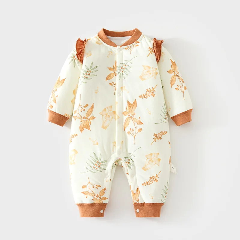 Baby 40G Baumwoll-gepolsterter Overall Baby Gesteppter Herbst- und Winter-Strampler Dünner Baumwoll-Verdickter Zweiteiliger Strampler für Kinder