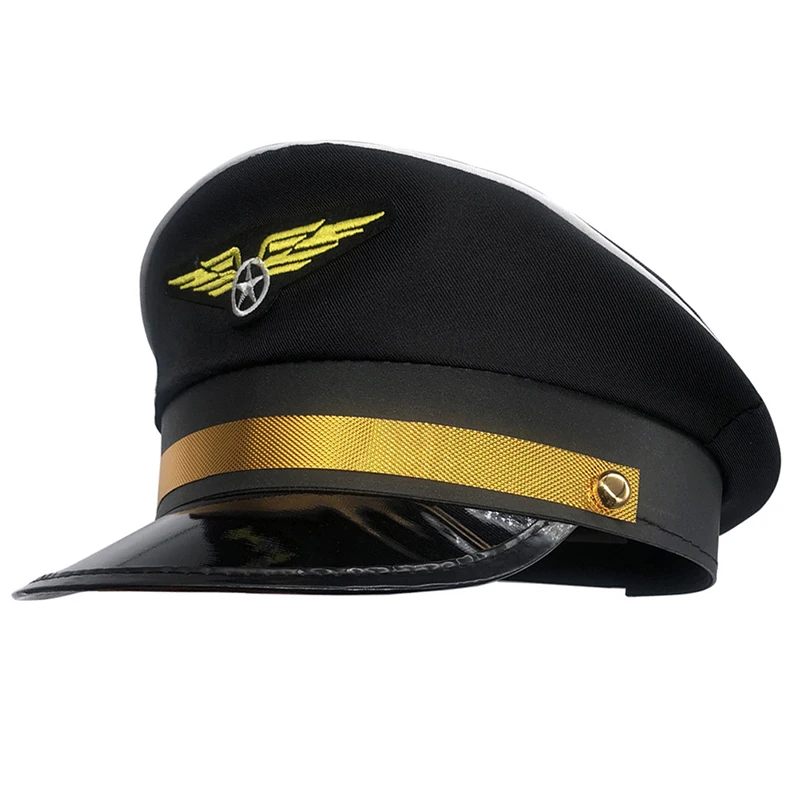 Cap Captain Hats Navy Party Costume Police Sailors Caps Captains Flight Boat Nautical Aircraft Attendant