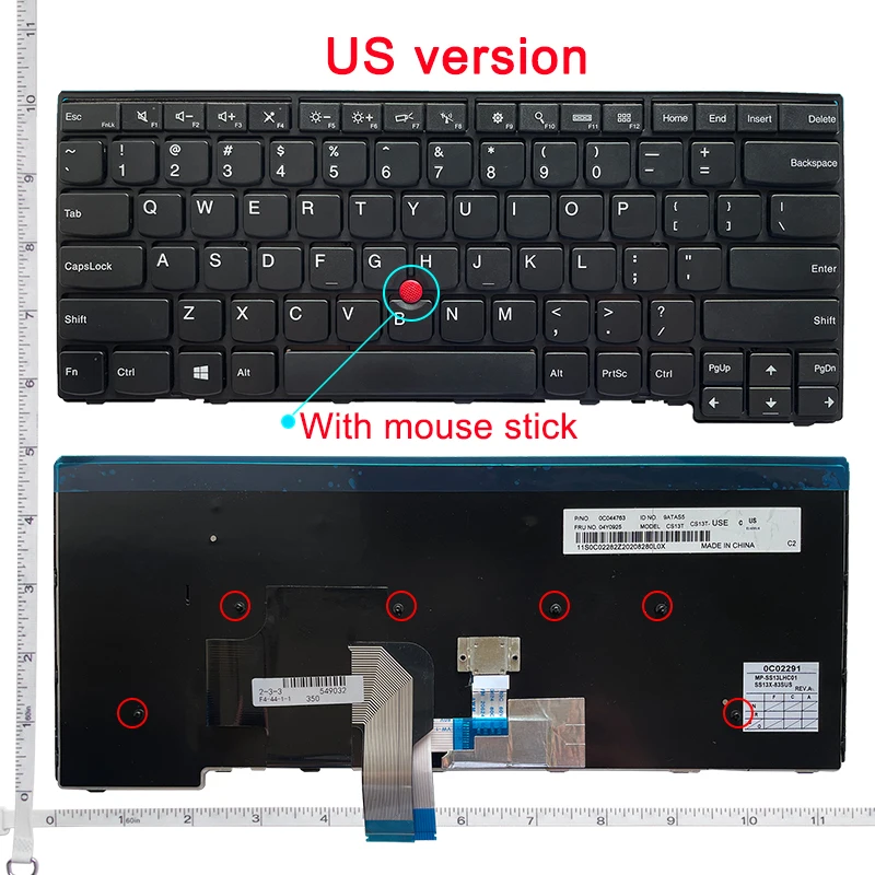 US English NEW Laptop Keyboard For Lenovo IBM Thinkpad E431 E440