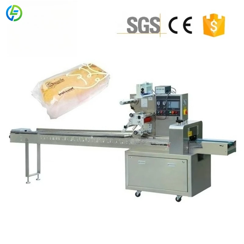 Rotary Samosa Pastry Muffins Croissant Bread Snack Pancake Machine Bag Sealing Wrapping Pillow Packing Machine