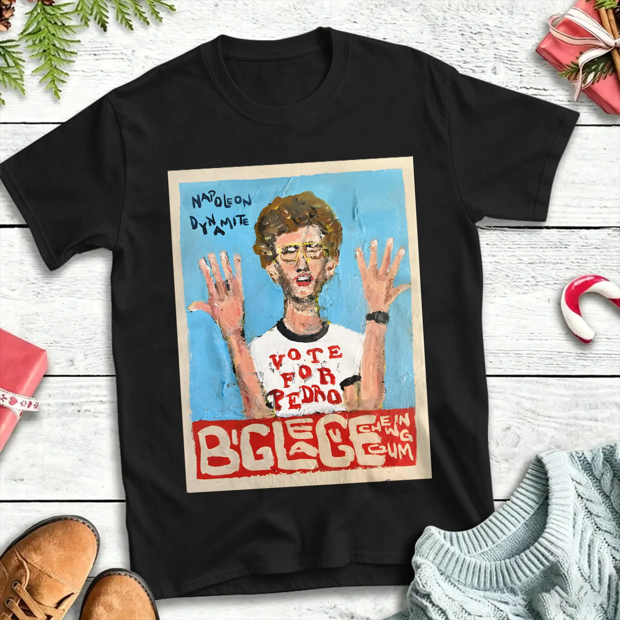 Men Women T-Shirt Napoleon Dynamite  Vintage Pure Cotton Tee Shirt Short Sleeve  T Shirt Round Neck Tops Printed