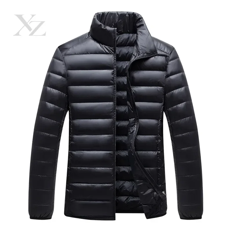 Men's Unisex Warm Down Jacket 90% White Duck Down Waterproof Windproof Coat for Spring Autumn Winter Daily Outdoor