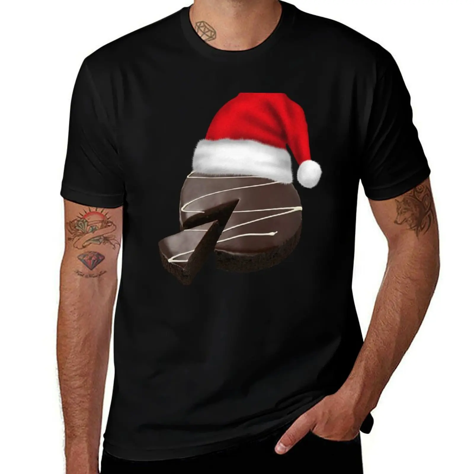 

Christmas Mudcake Red T-Shirt man t shirts high quality luxury brand man graphic t shirt T-Shirt