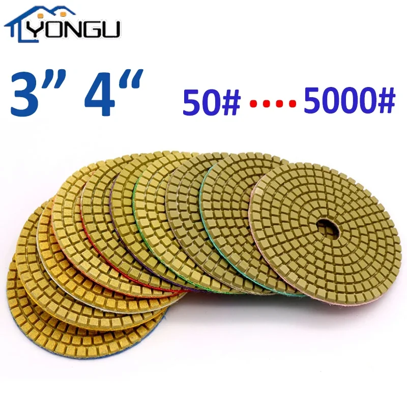 

3/4Inch Diamond Polishing Pad Wet Buff Disc Abrasive for Granite Marble Stone Sanding Stone Polishing