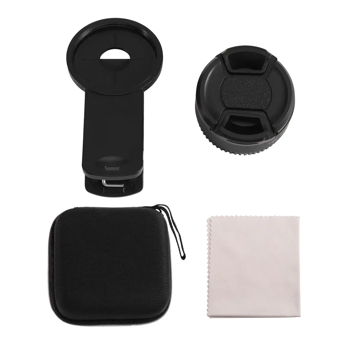 ABIU 15X Macro Lens External Camera for Mobile Phones with 37mm Lens Clamp HD Smartphone Camera Accessories