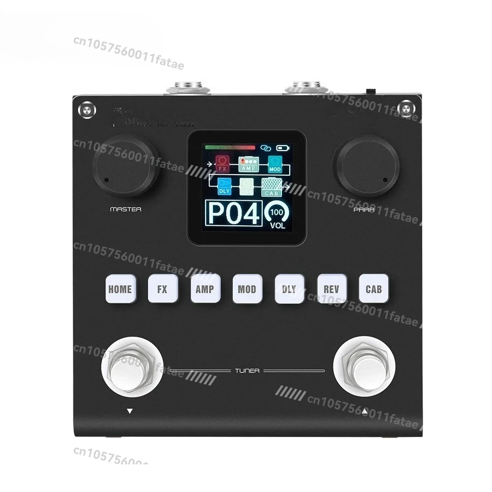 Pedales de efectos de caja negra, modalizador de amplificadores de guitarra/bajo, procesador de efectos múltiples recargable para bajo de guitarra eléctrica