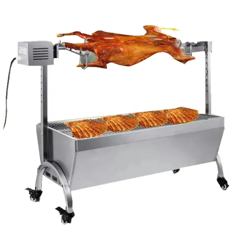

Commercial Automatic Rotate Roasted Chicken Sweet Potato Bbq Mini Grill Machine for Sale
