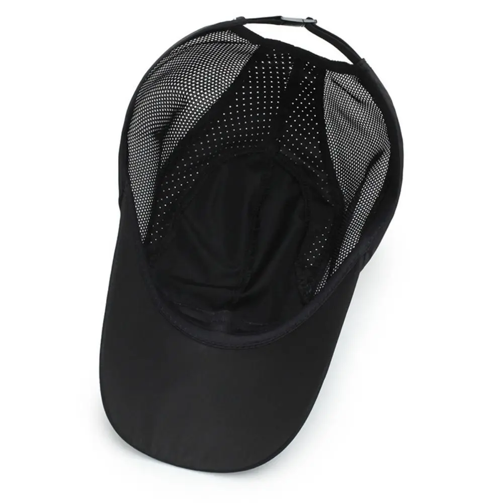 

Quick Drying Fabric Sports Hats Sun Protection Breathable Men's Sun Hats Casual Adjustable Baseball Net Caps Outdoor Sports