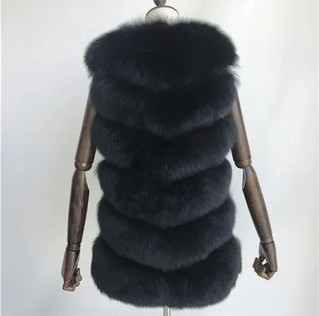 Women\'s Natural real fox fur vest autumn and winter jacket 100% real fur jacket women sleeveless fox furry vests new in coats