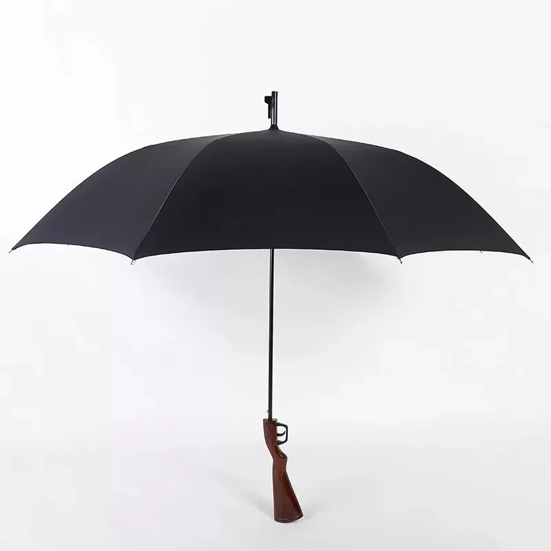 Creative Rifle Umbrella Long Handle Large Straight Cool Umbrellas Formen Automatic Open