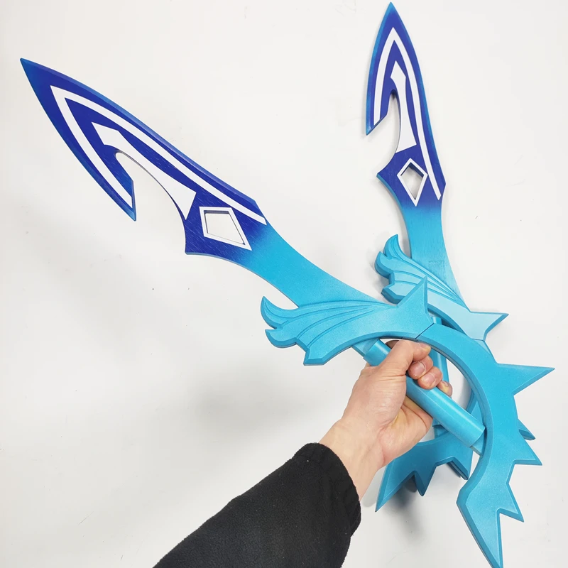 Spiel Genshin Impact Tartaglia Ajax Cosplay Prop Schwert Speer 2 Formen Anime Halloween Party Waffe Speer Halloween Zubehör