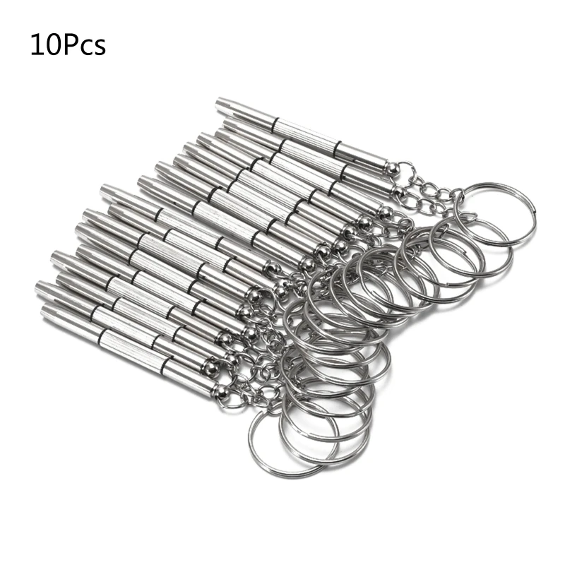 Llavero Destornillador gafas Destornillador para llave 5 piezas/juego 3 en 1 acero aluminio Drosphip