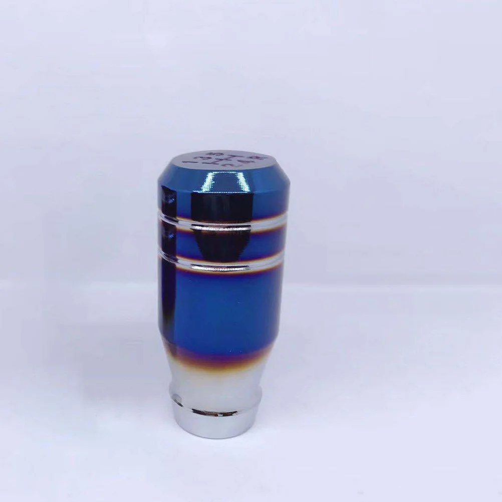 

Baked Blue Gear Shift Knob 5-Speed Manual Shifter Handle For Universal Car Models Aluminum Alloy Interior Accessory