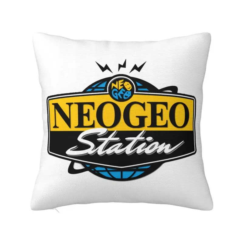 Custom Neogeos Station Play Games Cushion Covers Velvet Luxury Pillow Cases