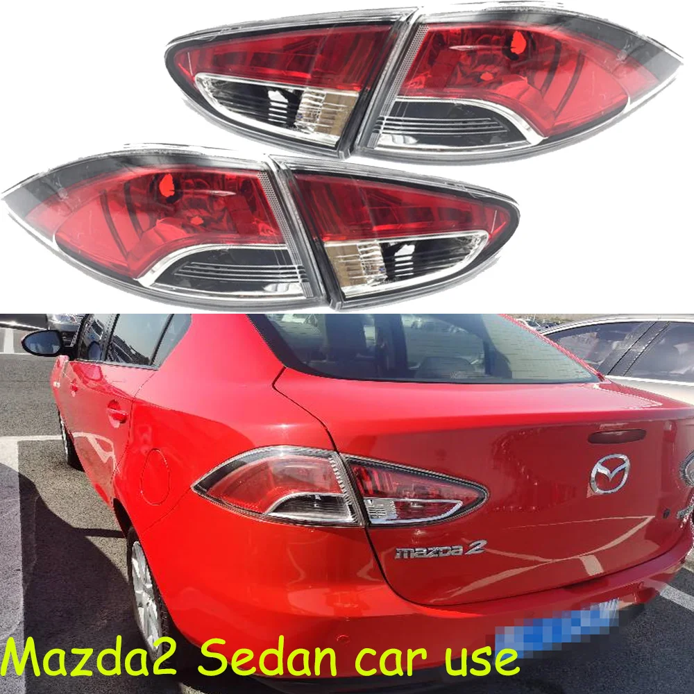 

1pcs sedan car bumper tail light for mazda 2 Mazda2 taillight Taillamp 2010~2013y car accessories for Mazda2 fog lamp