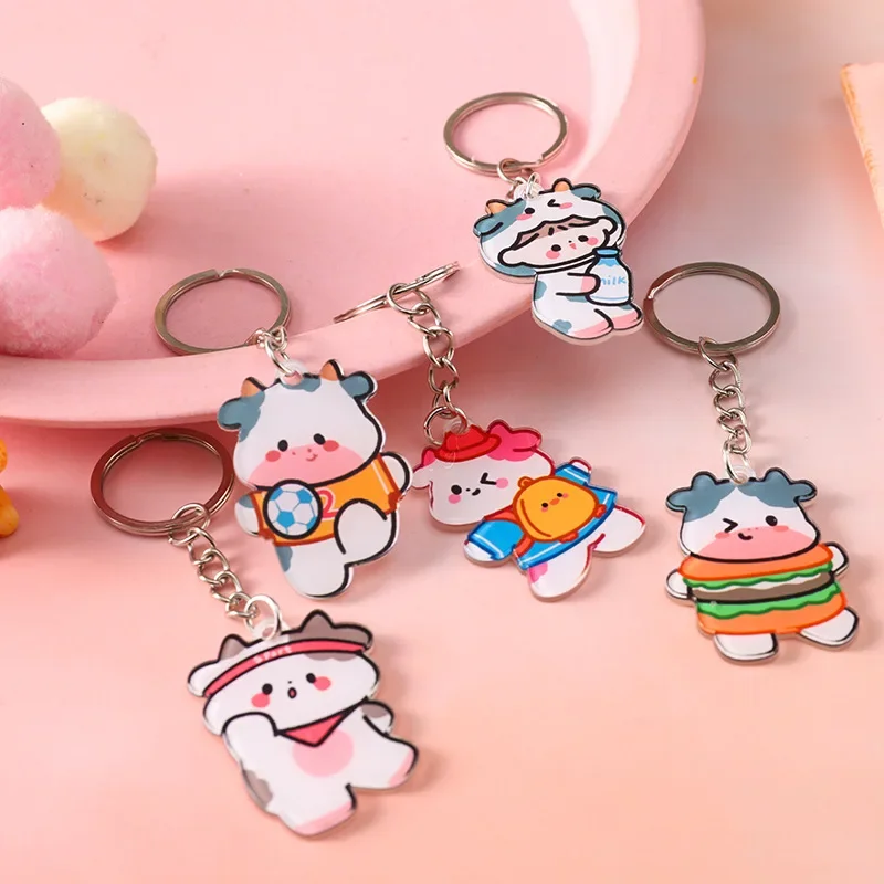 Cute Keychains Cartoon Lovely Car Key Chain Women Bag Pendant Keyring Gifts Student Lovers Charm Gift