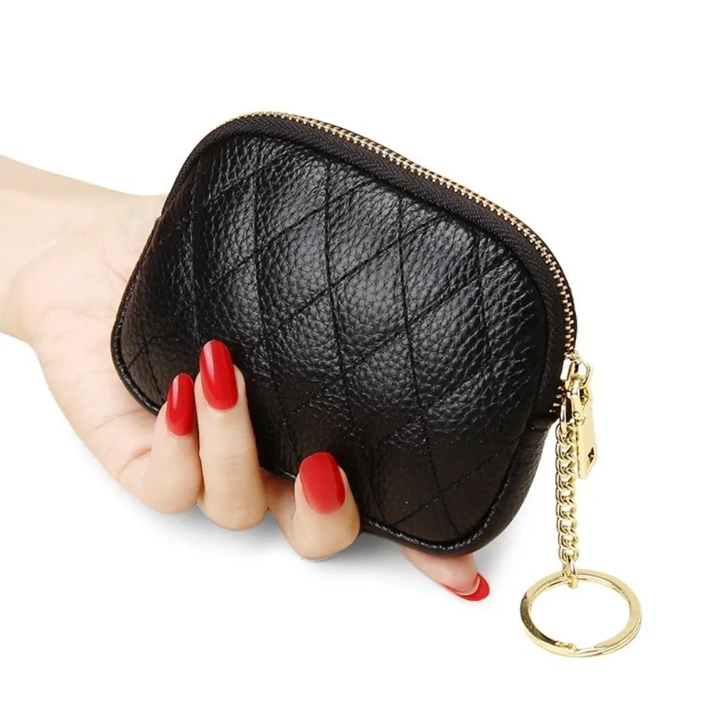 Fashion PU Leather Mini Coin Purse Portable Versatile Zipper Wallet Casual Car Key Case