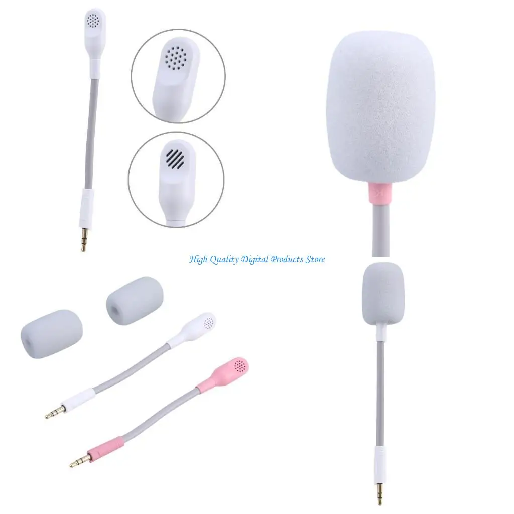 

U2JE Headsets Microphone Boom for BarracudaX Earphone Mic Perfect for Gamers