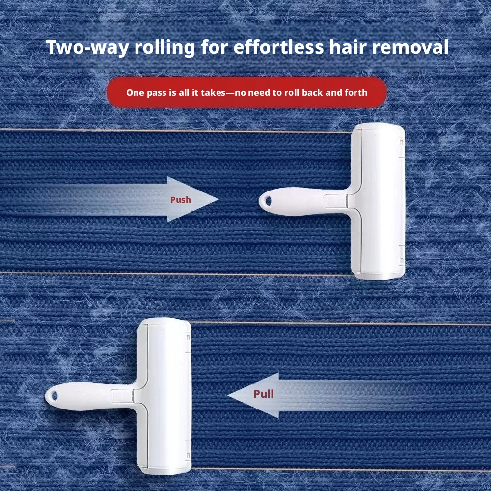 Reusable Pet Hair Remover Roller, Lint Remover Brush for Cats Dogs, Washable Lint Roller with One-Click Hair Collector