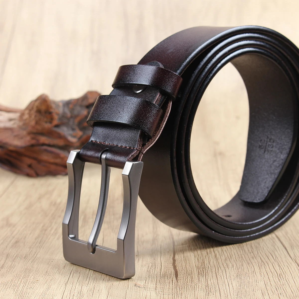 Silver wide needle buckle3.7cm wide men's and women's Western bull head denim style bull scalprendy belt smooth buckle