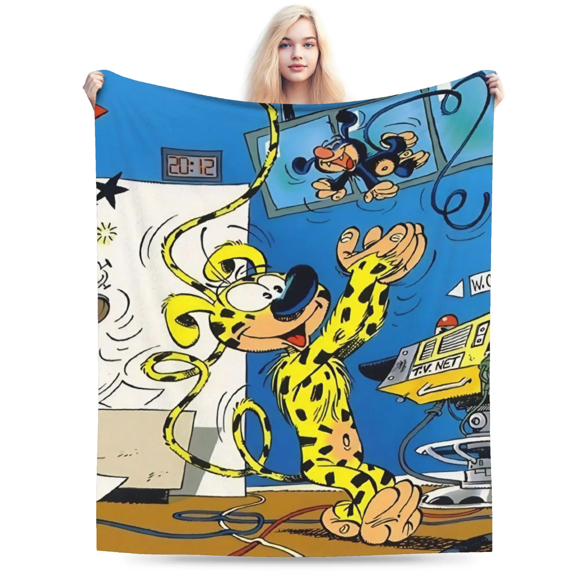 Marsupilamis Blankets Flannel  Relax Super Soft Throw Blanket for Home Bedspreads