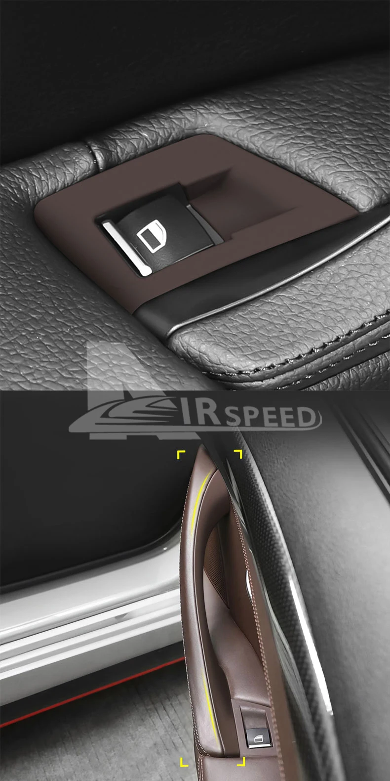 AIRSPEED für BMW F10 F11 520i 523i 525i 528i 530i 5er 2011–2017, hochwertiger ABS-Beifahrertürverkleidungsgriff, LHD RHD – Detail 13