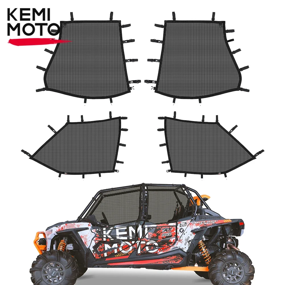 

UTV Roll Bar Mesh Net Compatible with Polaris RZR XP4 1000 4 2014-2024 Side Mesh Shield Protective Netting XP 1000 4 Side Net