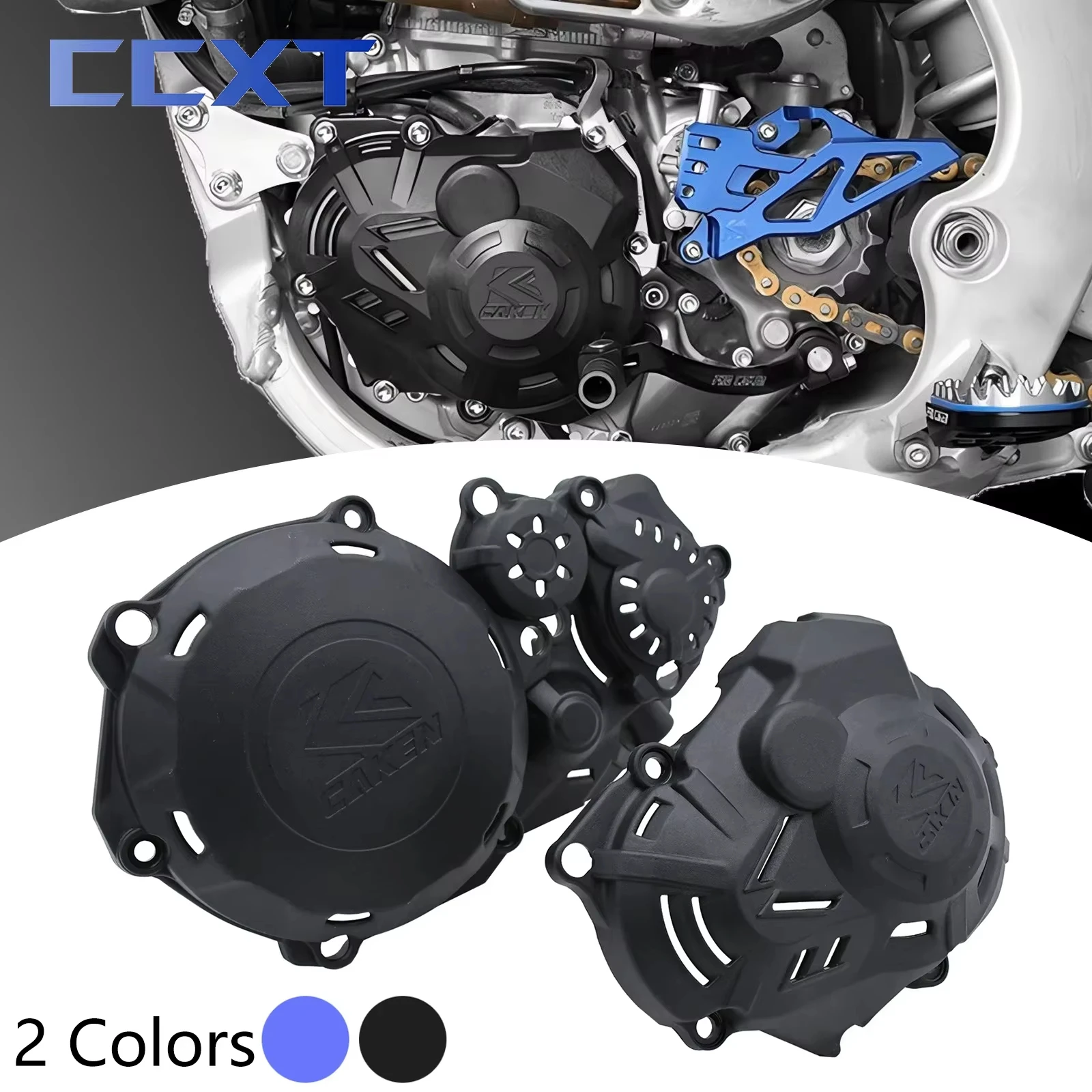 

Motorcycle Clutch Cover Ignition Protector Guard For Yamaha WR450F 2024-2025 YZ450F YZ450FX 2023-2025 YZF450 YZFX450 WRF450