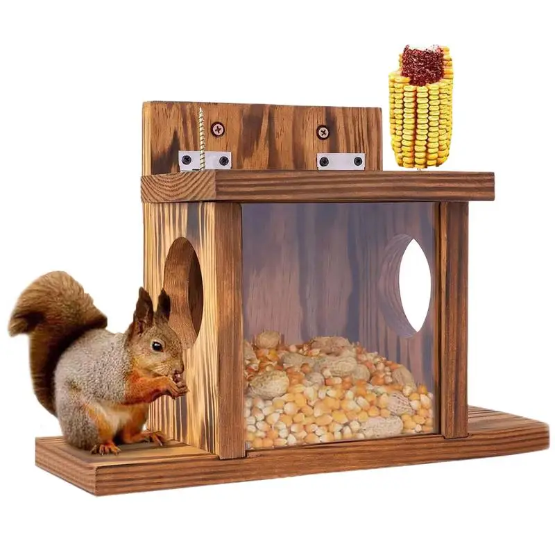 

Squirrel Feeding Station Squirrel Feeding Box Chipmunk Feeder Chipmunk Feeding House Garden Decoration For Outside And Garden