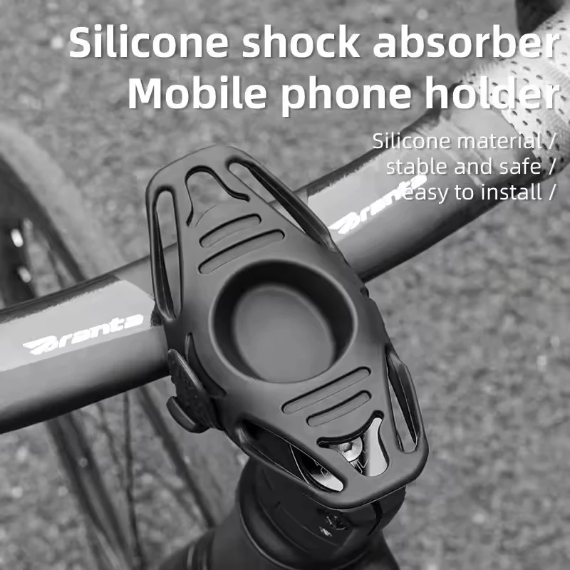 Universal Silicone Bike Phone Holder Bicycle Motorcycle Phone Mount Holder Handlebar Cell Phone Clamp Bicycle Phone Holder