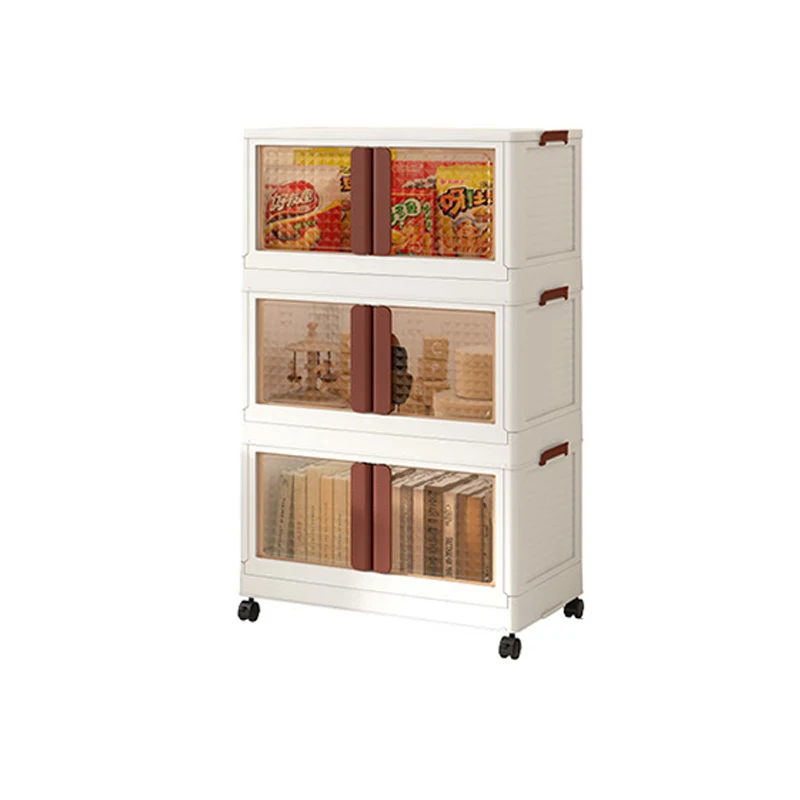 3 Tier Plastic Storage Bins Stackable Collapsible Containers With Wheels And Lids Organization Storage For Bedroom Kitchen Dorm