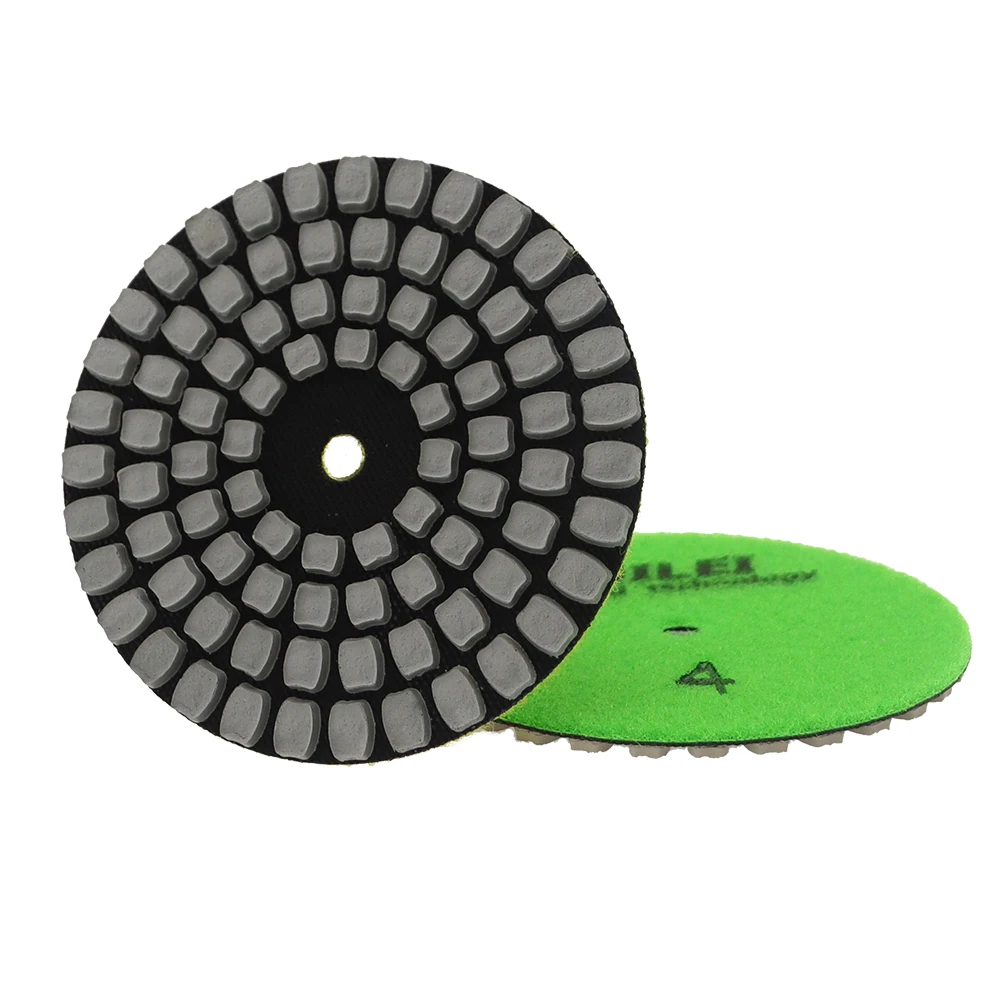 1 Piece 4 Inch Dry Polishing Pad Super Sharp Flexible 100mm Diamond Polishing Pads For Granite Marble Stone Sanding Disc