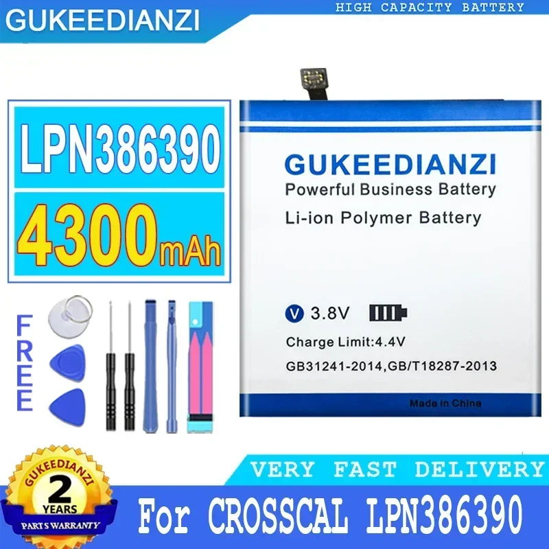 

Фонарь для CROSSCAL LPN386390, фонарь, 4300 мАч