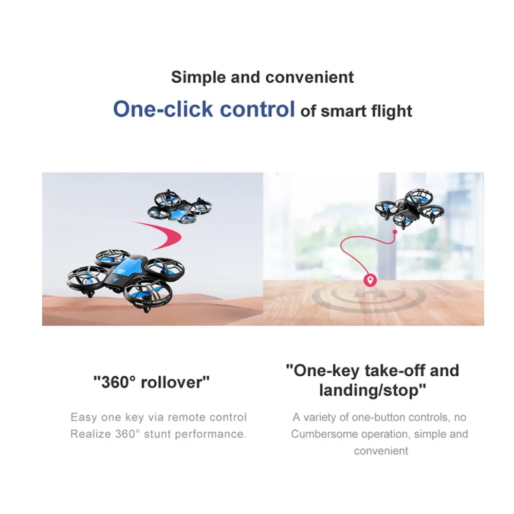 4DRC V8 Mini Drone Camera 4K HD WiFi Fpv Quadcopter Air Pressure Height Maintain Foldable Quadrocopter With Camera Toys for Kids