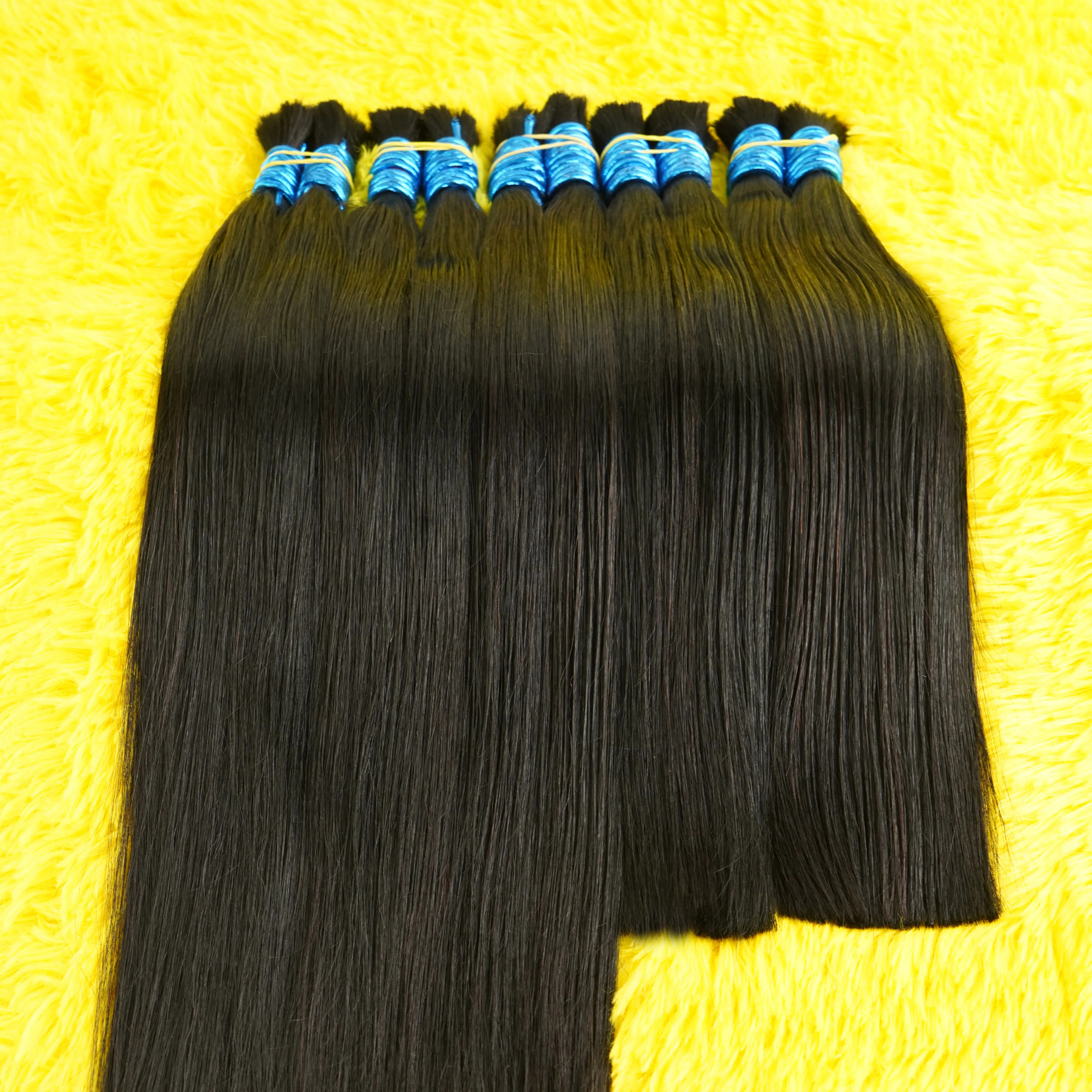 Человеческие волосы для плетения, прямые объемные человеческие волосы, девственное плетение, без утка, пучок человеческих волос, натуральные черные человеческие волосы для женщин