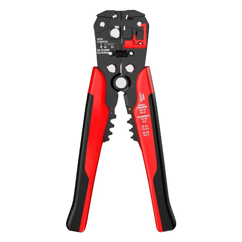 

Electrical multi-function, wire stripping pliers, special wire stripping artifact for electricians, wire cutting and pressing to
